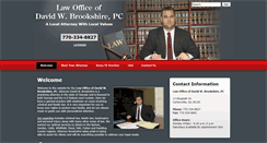 Desktop Screenshot of lawofficeofdavidwbrookshire.com